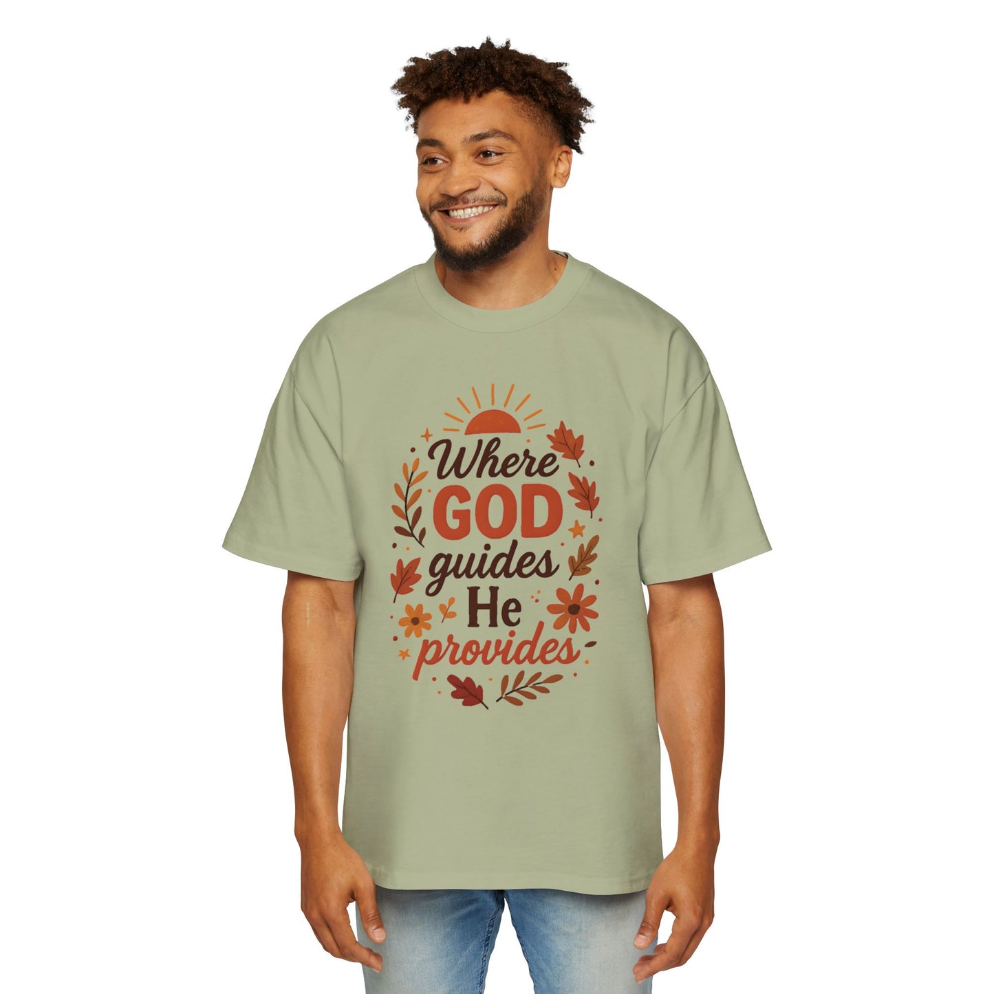 Unisex Oversized Motivational Tee - Perfect for Fall, Spiritual Wear, Casual Outings, Gifts, Comfort