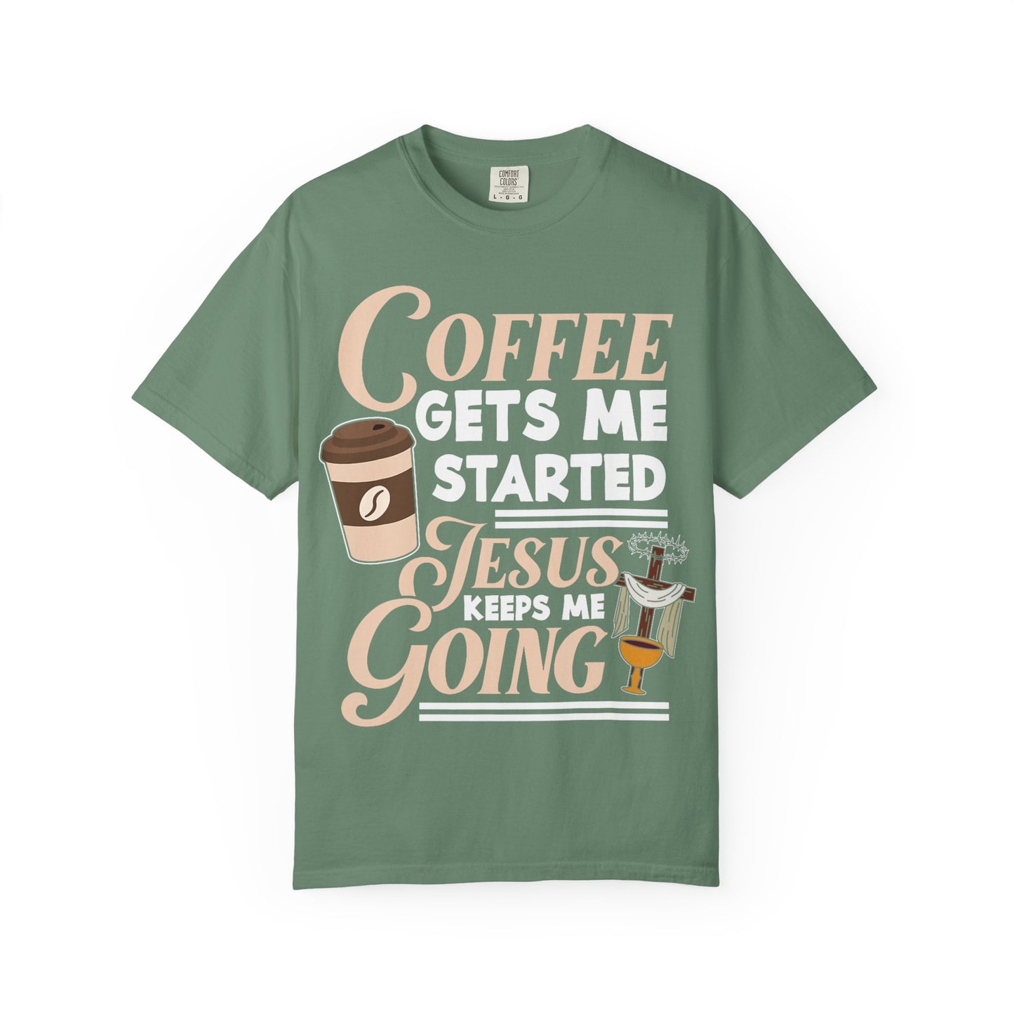 Coffee Jesus Unisex T-Shirt, Casual Graphic Tee, Christian Shirt Gift, Relaxed Fit Top, Gift for Coffee Lovers