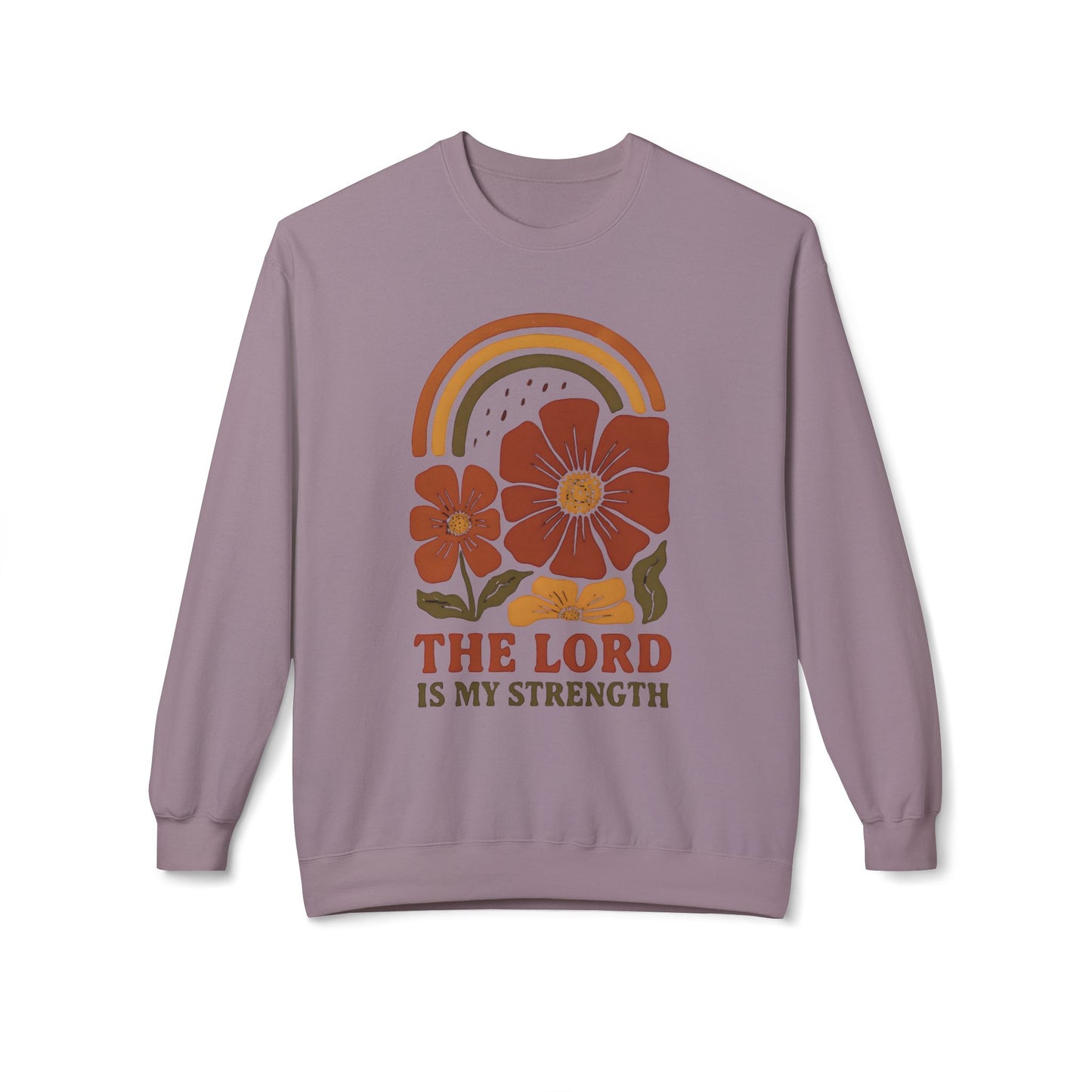 Faith-Inspired Fleece Crewneck Sweatshirt, Cozy, Inspirational Gift, Christian Apparel, Everyday Comfort, Religious Sweatshirt