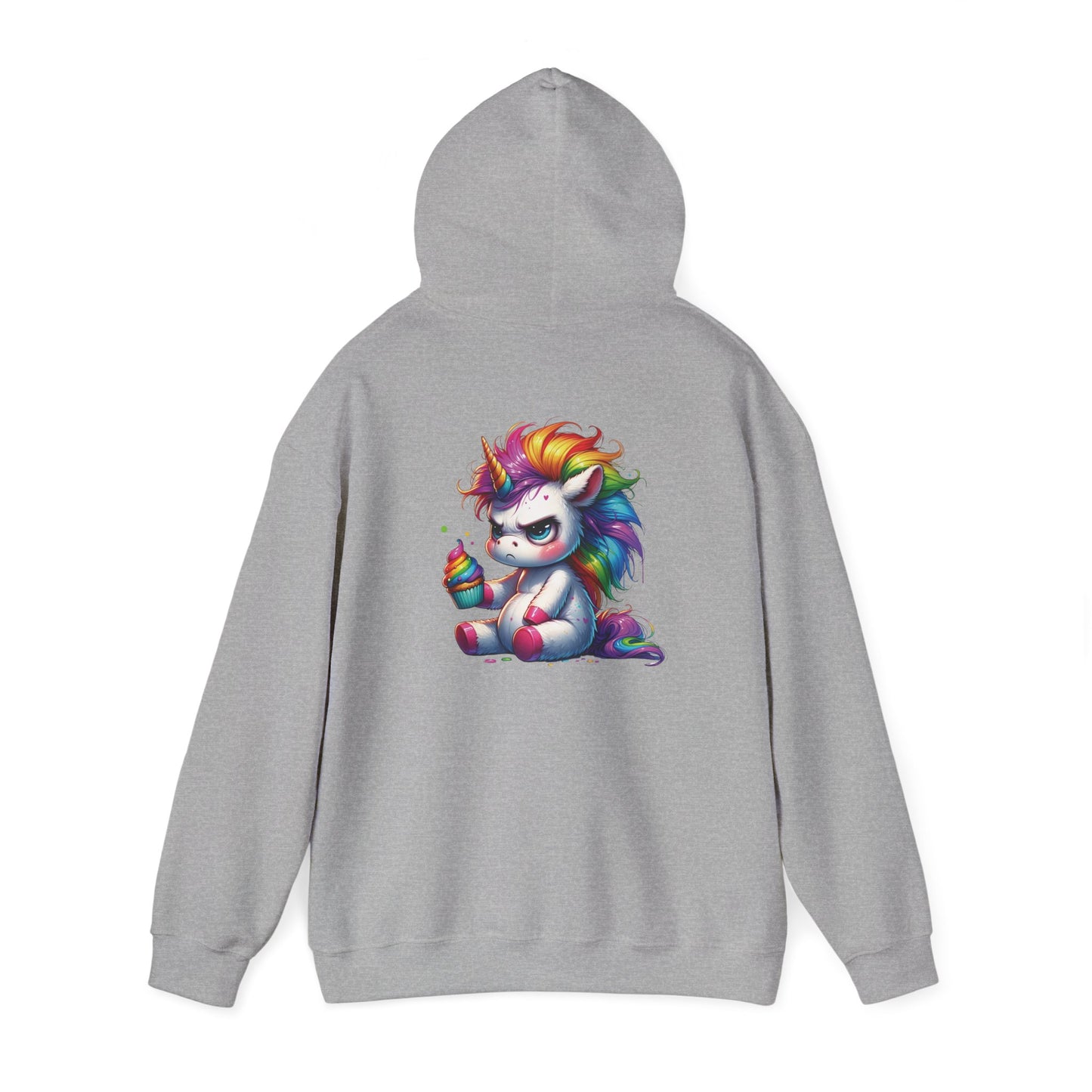 Rainbow Unicorn Hooded Sweatshirt, Cozy Sweatshirt, Funny Gift, Cute Hooded Top, Fun Unicorn Apparel, Winter Fashion, Trendy Streetwear