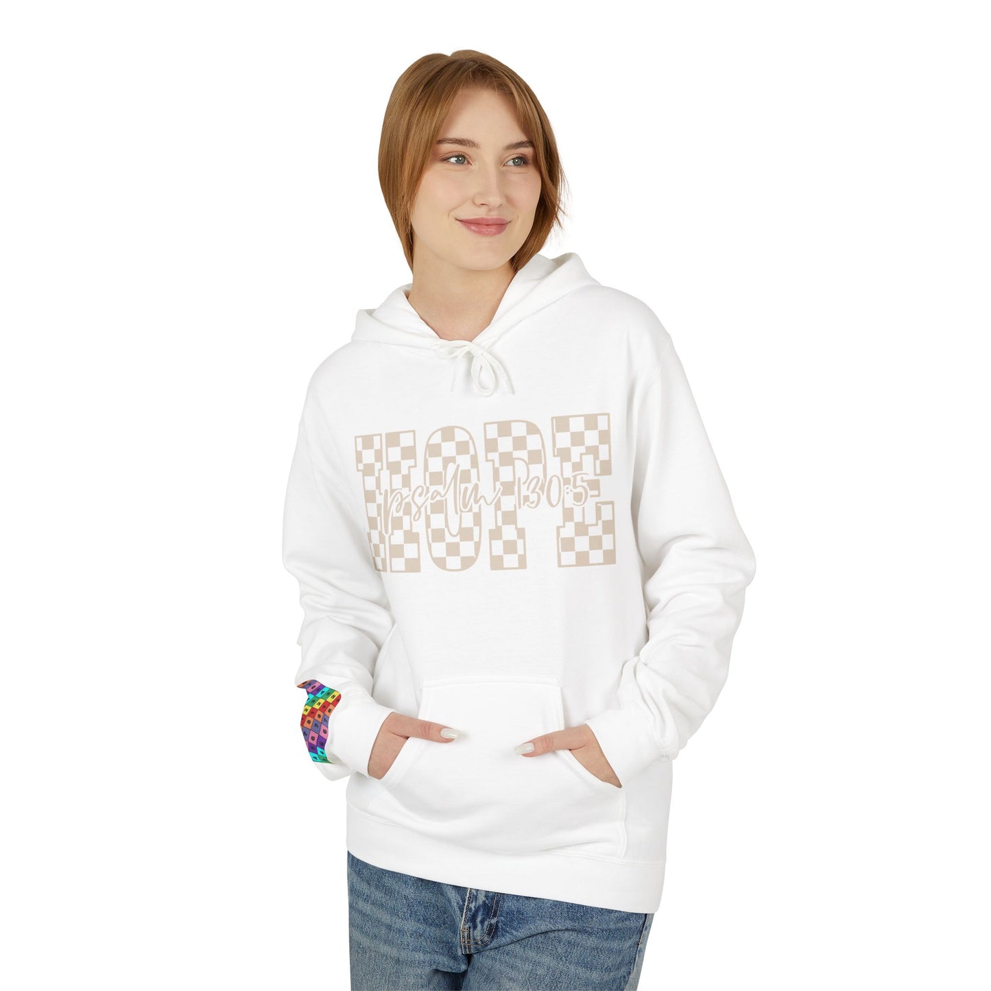 Hope Fleece Hoodie, Cozy Unisex Sweatshirt, Perfect Gift for Friends, Inspirational Apparel, Casual Wear, Self-Care Gift