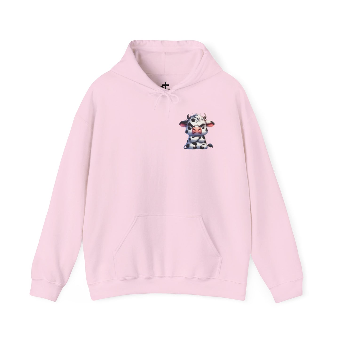 Cute Cow Graphic Hoodie, Cozy Sweatshirt for Animal Lovers, Perfect Gift for Birthdays, Farm-Themed Apparel, Unisex Fashion