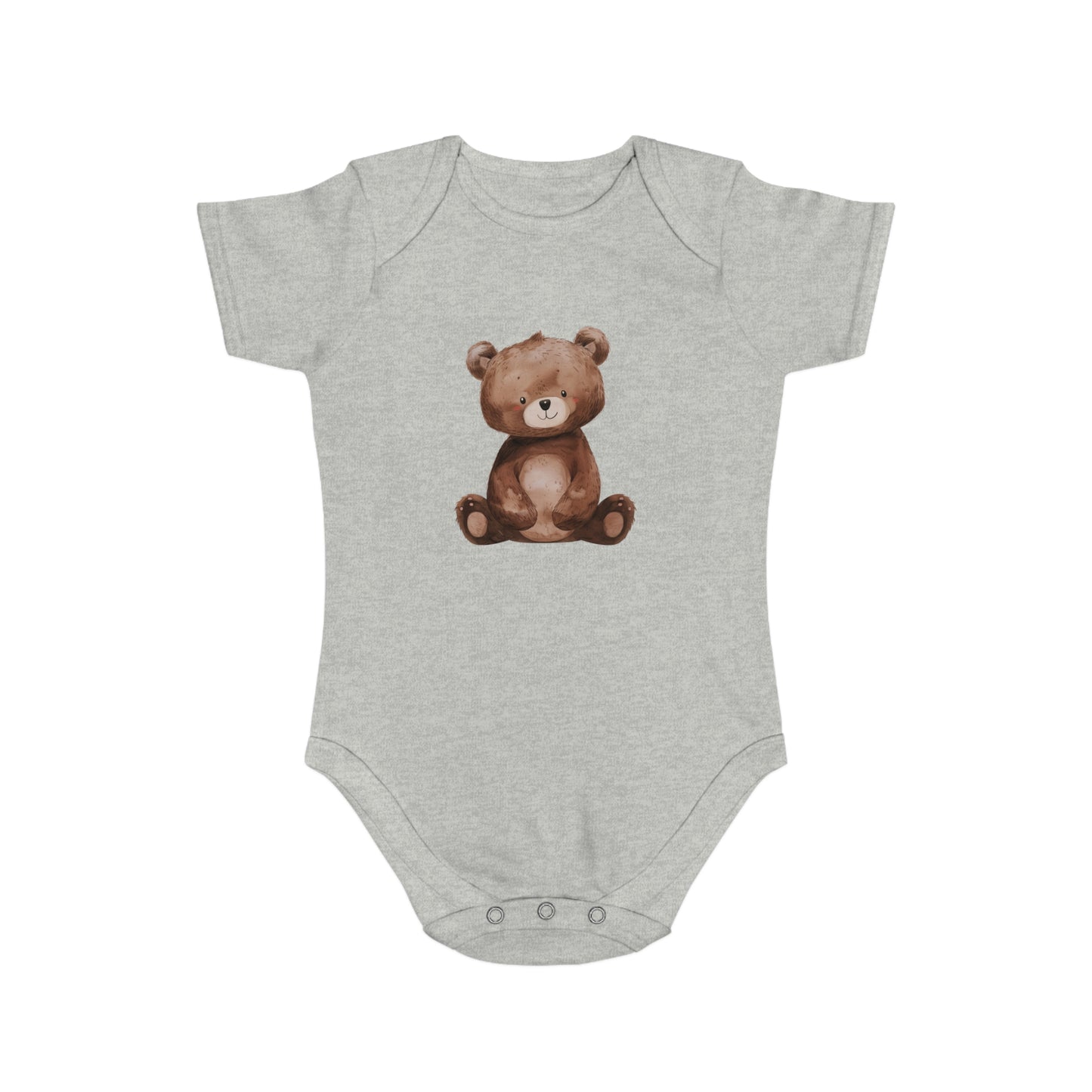 Cute Teddy Bear Baby Bodysuit, Infant Gift, Newborn Outfit, Baby Shower Present, Toddler Wear, Animal Print