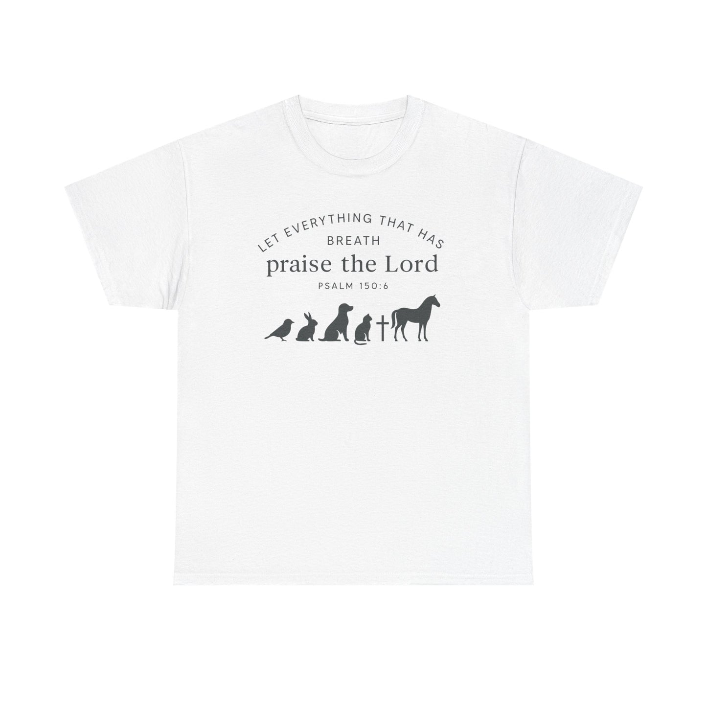 Inspirational Animal Praise Tee, Unisex Cotton T-Shirt, Christian Gifts, Nature Lover Apparel, Faith-Based Outfit