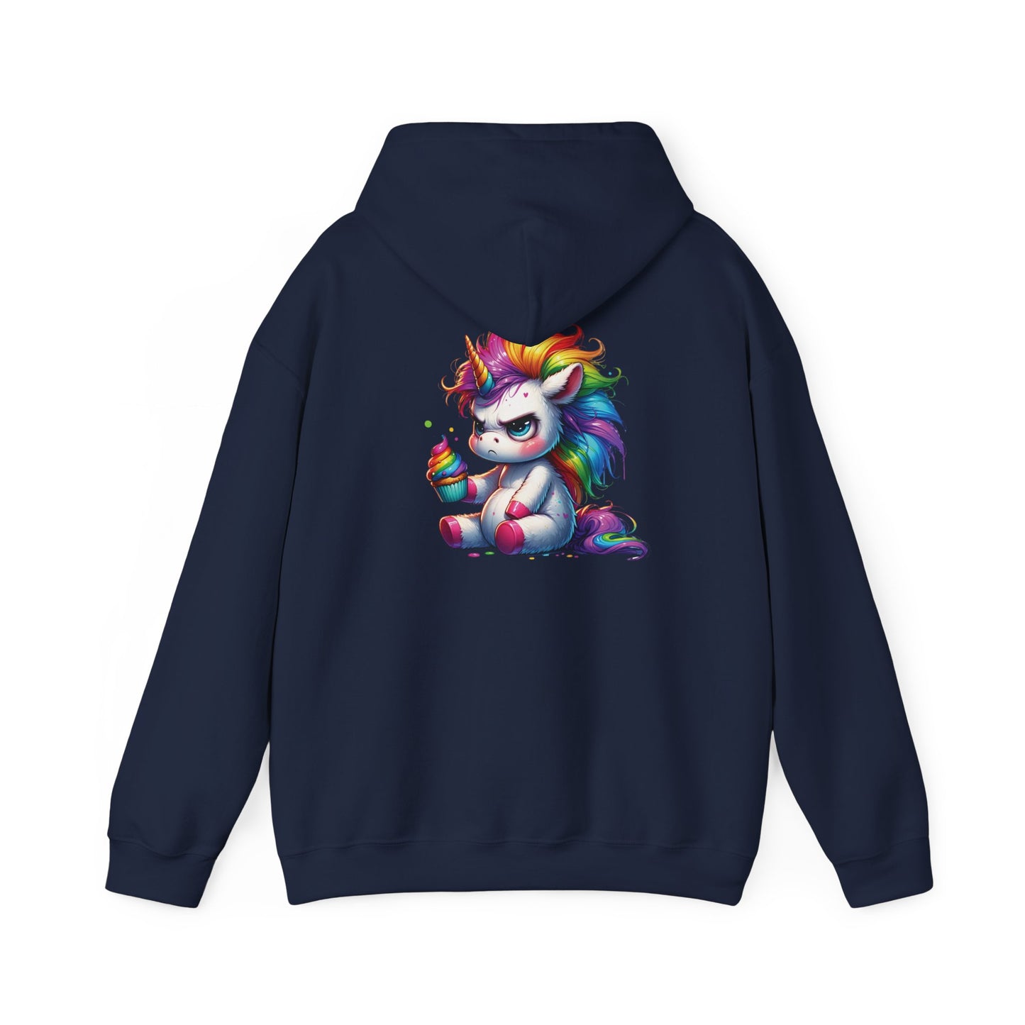 Rainbow Unicorn Hooded Sweatshirt, Cozy Sweatshirt, Funny Gift, Cute Hooded Top, Fun Unicorn Apparel, Winter Fashion, Trendy Streetwear