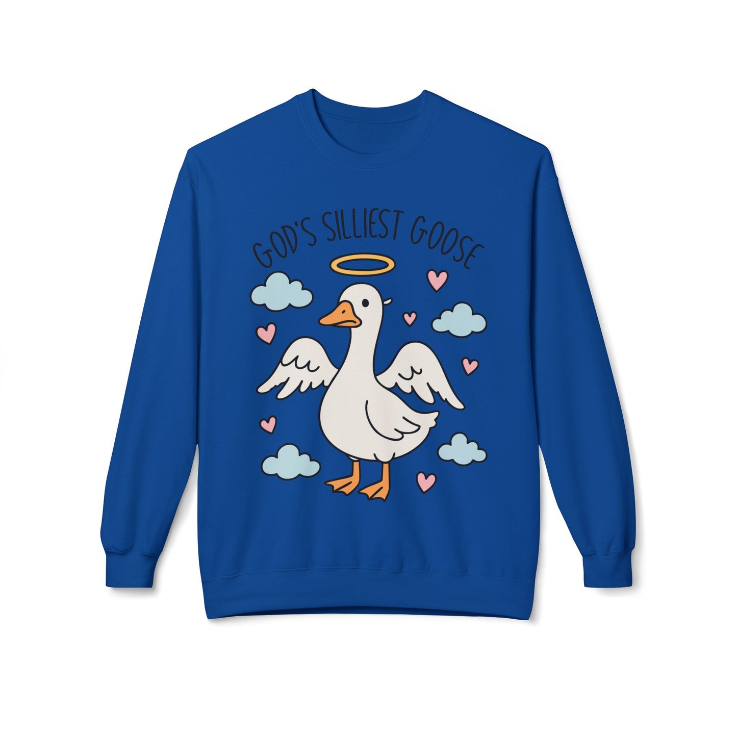 God's Silliest Goose Crewneck Sweatshirt, Funny Sweatshirt, Unisex Pullover, Gift for Animal Lovers, Quirky Casualwear
