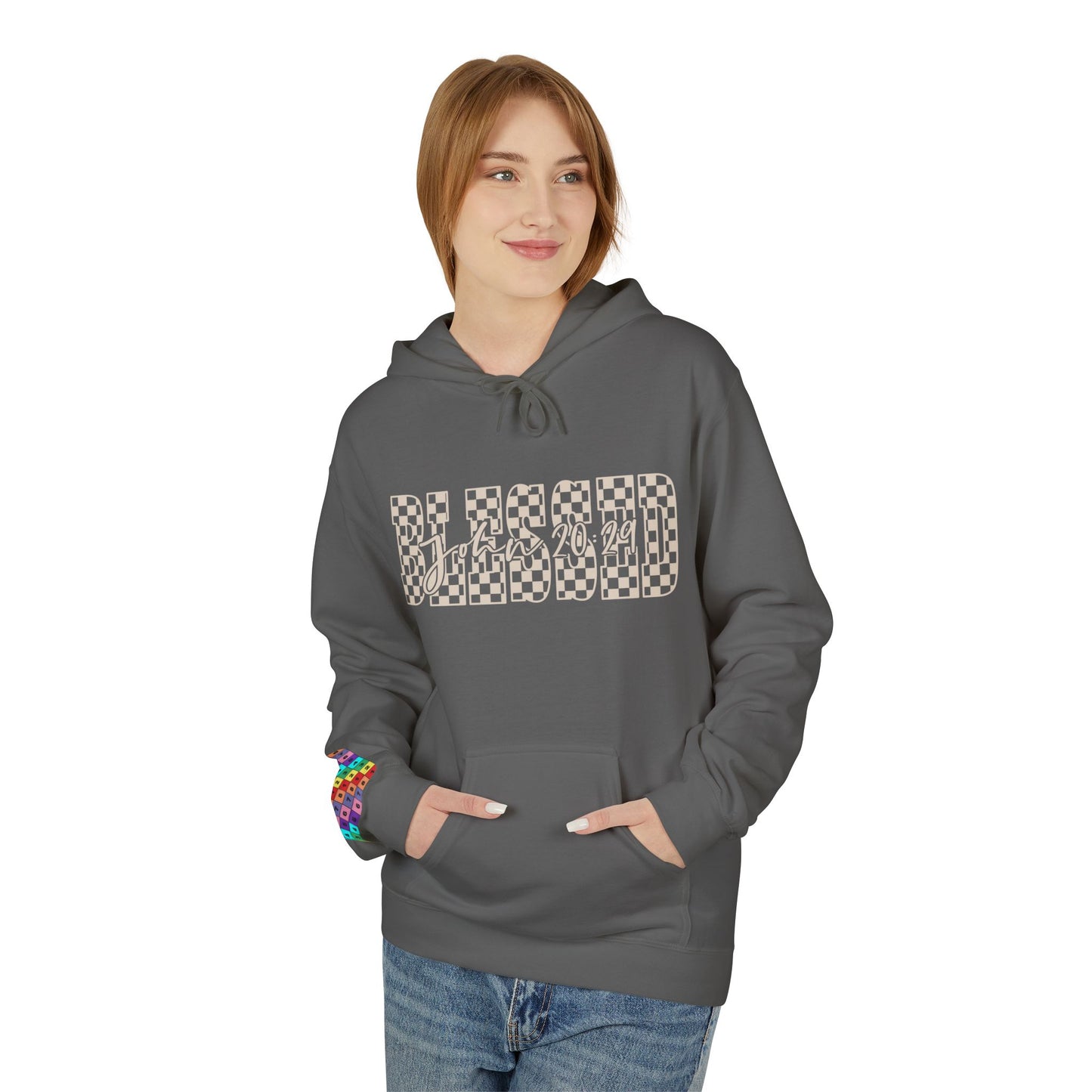 Blessed Softstyle Fleece Hoodie, Cozy Streetwear, Unisex Casual Wear, Faith-Inspired Apparel, Perfect Gift for Holidays, Everyday Comfort