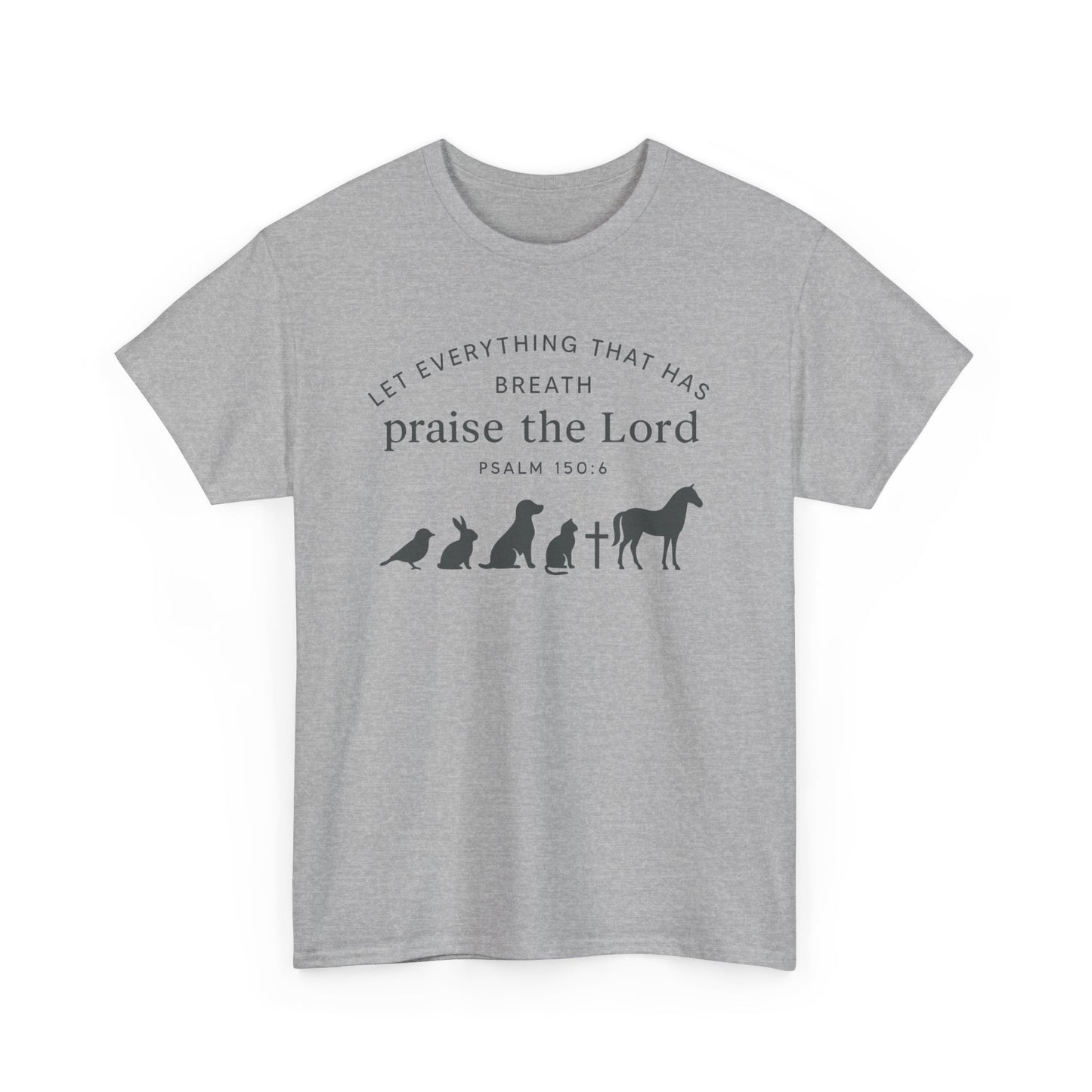 Inspirational Animal Praise Tee, Unisex Cotton T-Shirt, Christian Gifts, Nature Lover Apparel, Faith-Based Outfit