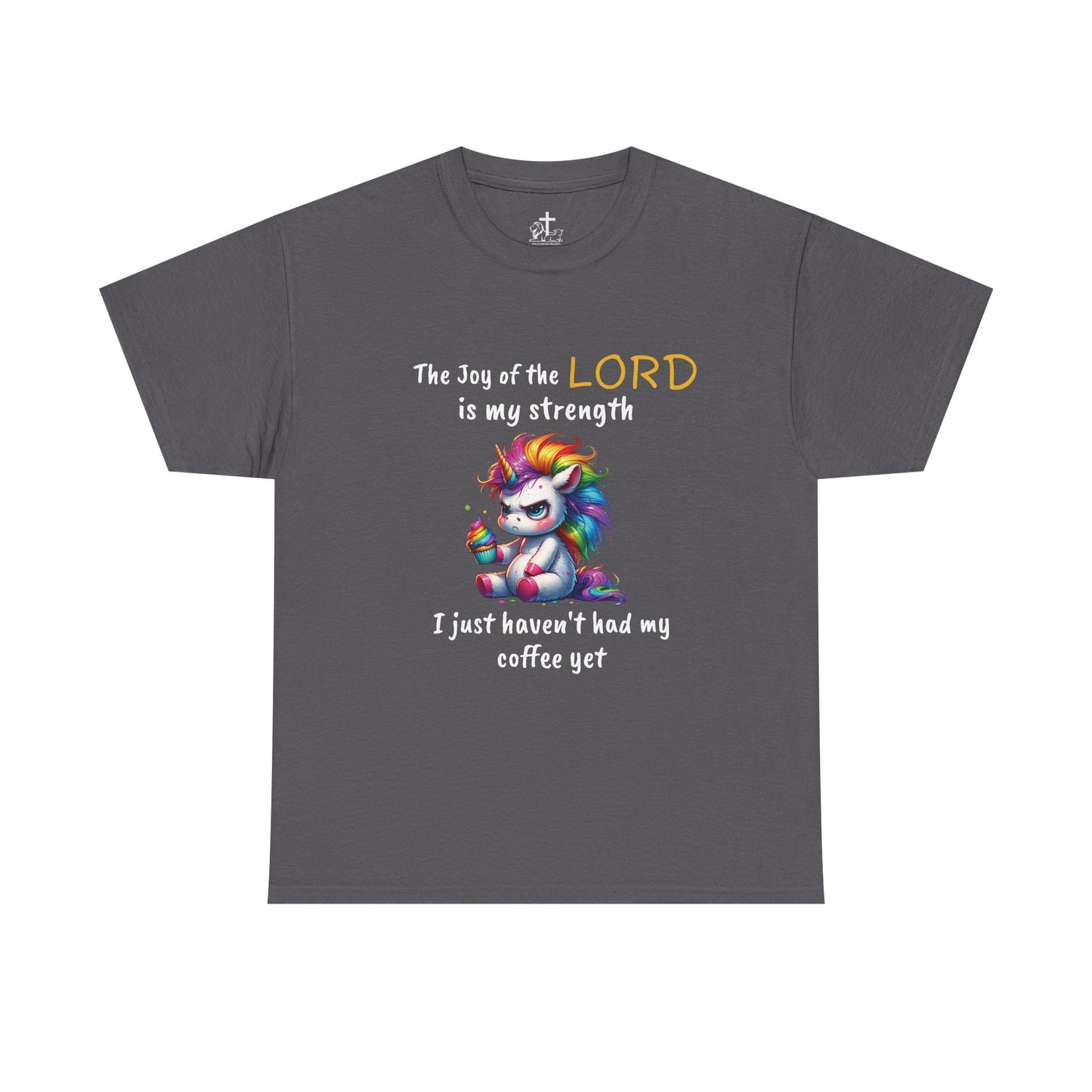 Christian Unisex Tee - Colorful Strength Design, Inspirational Gift, Coffee Lovers T-Shirt, Faith-Based Apparel, Casual Wear, funny tee