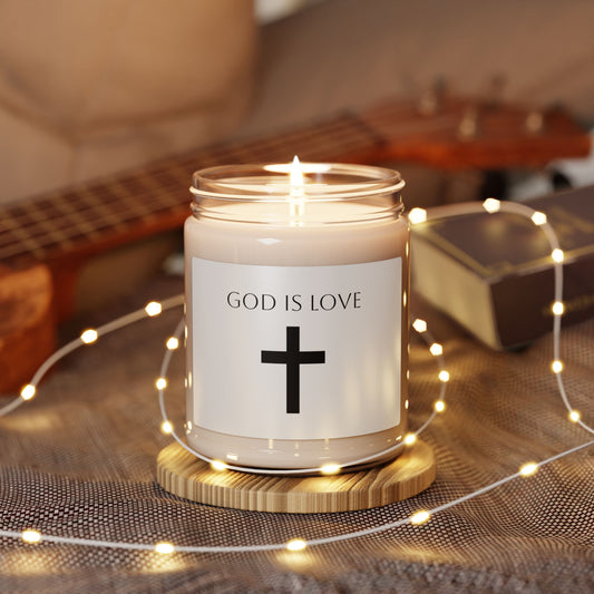 God is Love Scented Soy Candle, Spiritual Gift, Home Fragrance, Christian Décor, Relaxation Candle, Faith-Based Candle