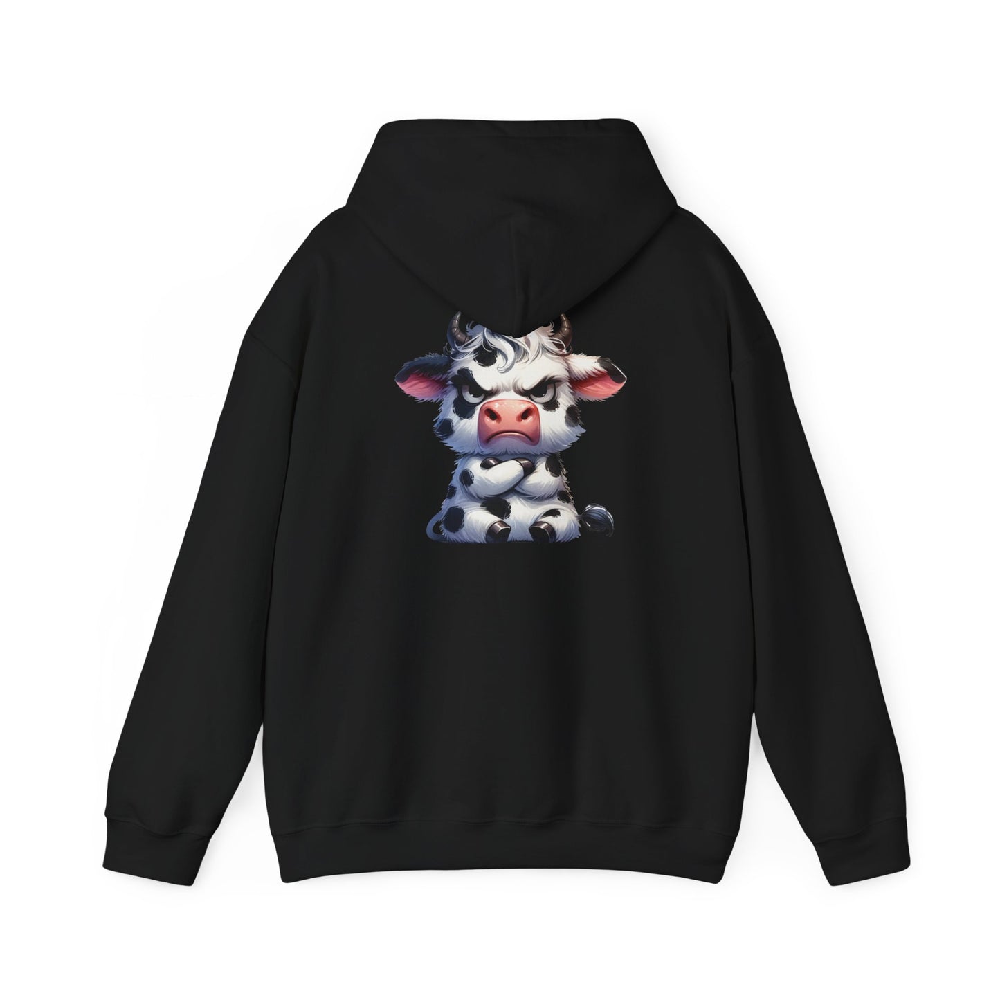 Cute Cow Graphic Hoodie, Cozy Sweatshirt for Animal Lovers, Perfect Gift for Birthdays, Farm-Themed Apparel, Unisex Fashion