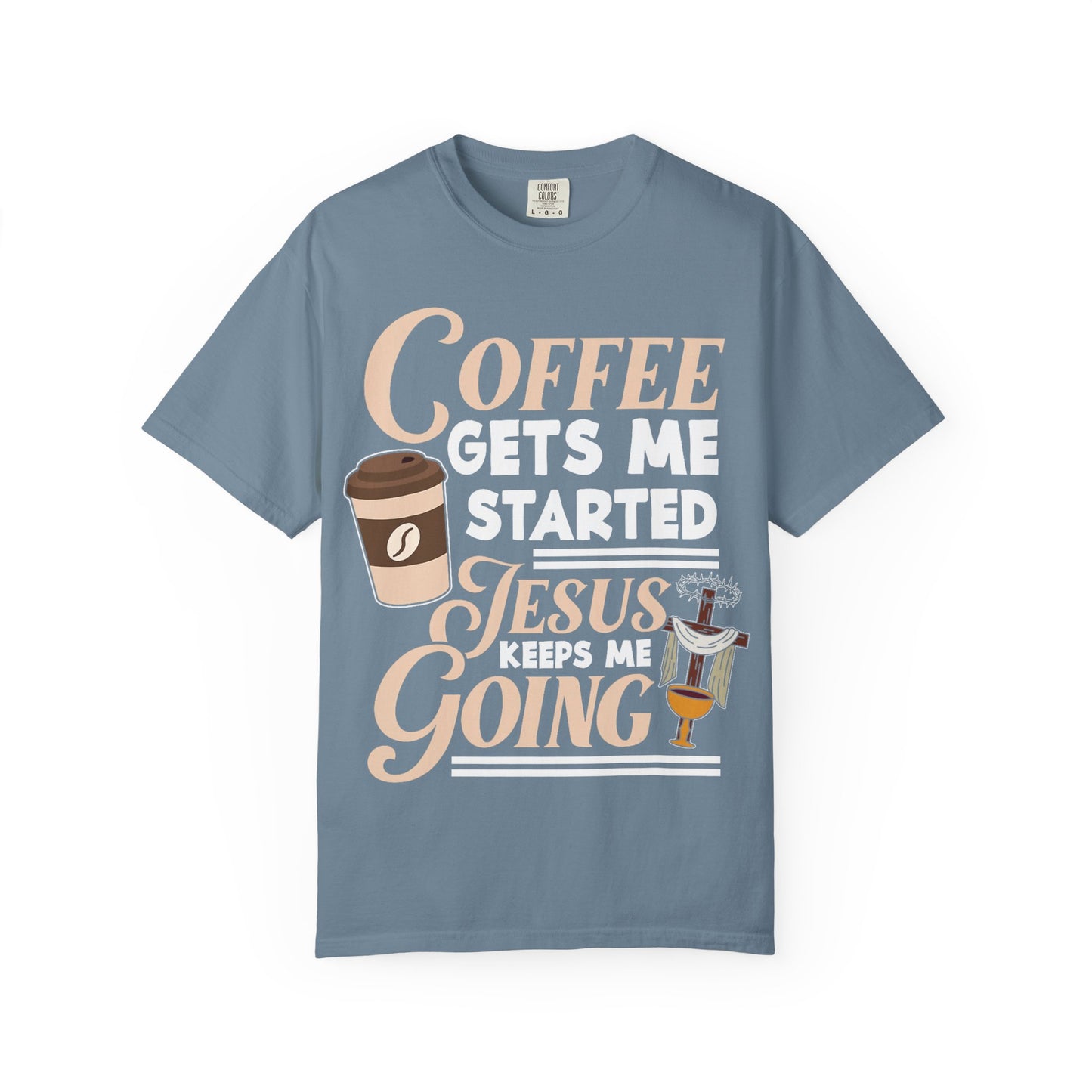Coffee Jesus Unisex T-Shirt, Casual Graphic Tee, Christian Shirt Gift, Relaxed Fit Top, Gift for Coffee Lovers