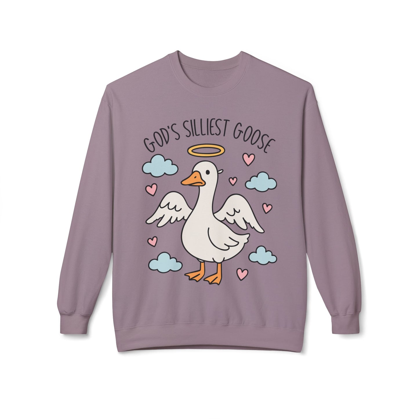 God's Silliest Goose Crewneck Sweatshirt, Funny Sweatshirt, Unisex Pullover, Gift for Animal Lovers, Quirky Casualwear