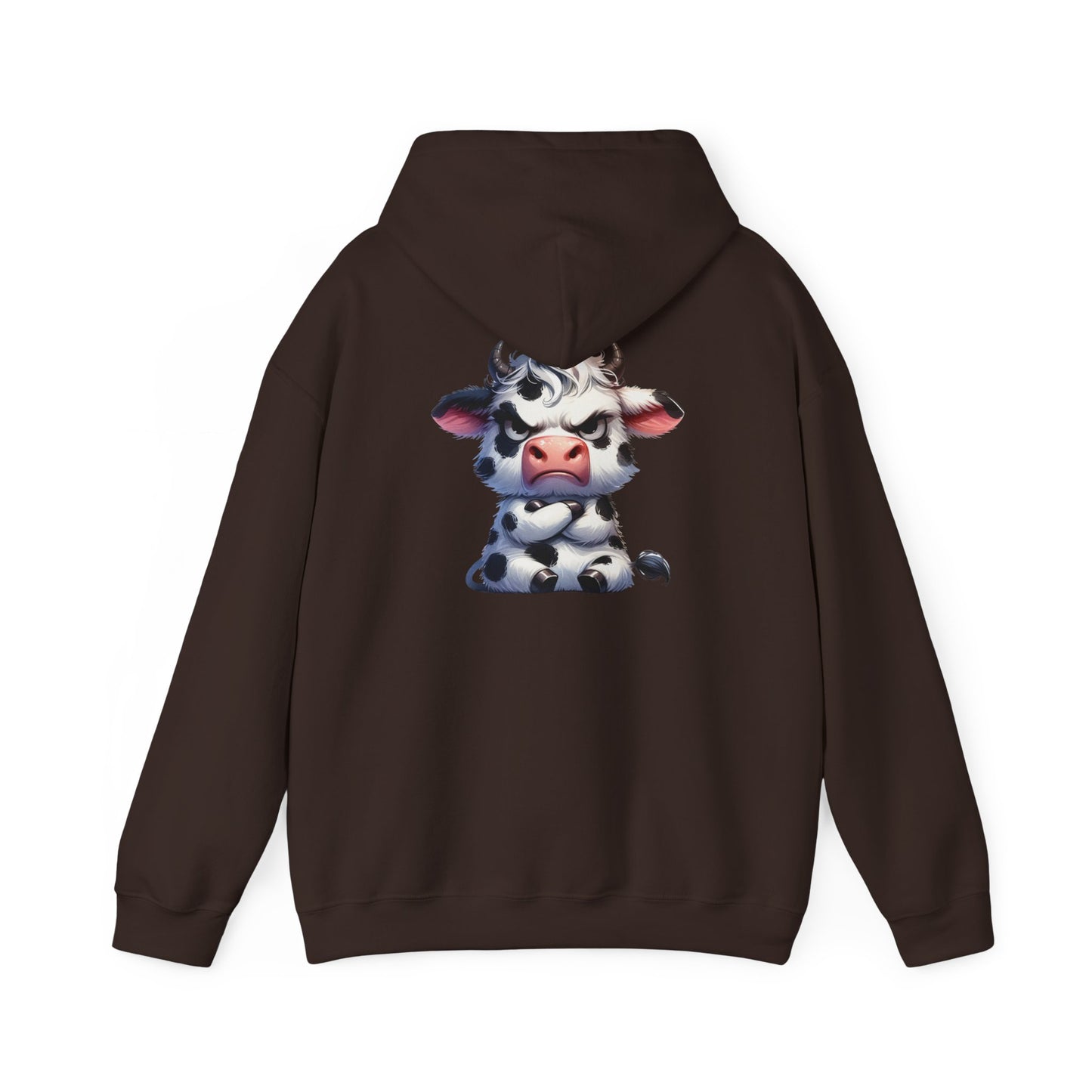 Cute Cow Graphic Hoodie, Cozy Sweatshirt for Animal Lovers, Perfect Gift for Birthdays, Farm-Themed Apparel, Unisex Fashion