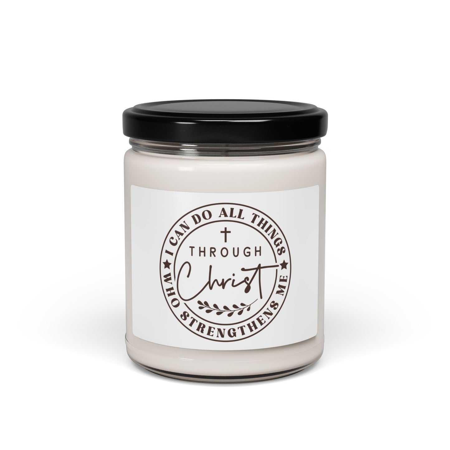 Inspiring Scented Soy Candle, Christian Home Decor, Motivational Gift, Relaxation Candle, Spiritual Gift for Friends