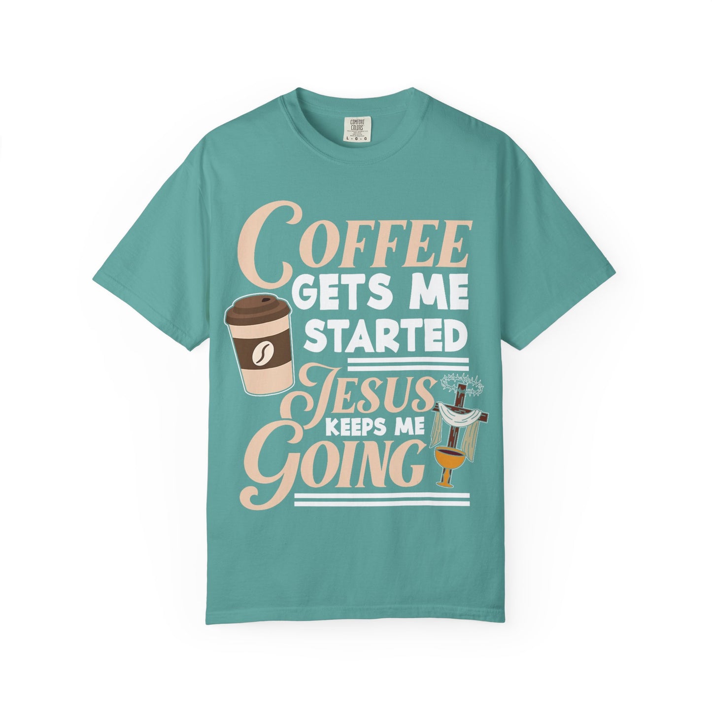 Coffee Jesus Unisex T-Shirt, Casual Graphic Tee, Christian Shirt Gift, Relaxed Fit Top, Gift for Coffee Lovers