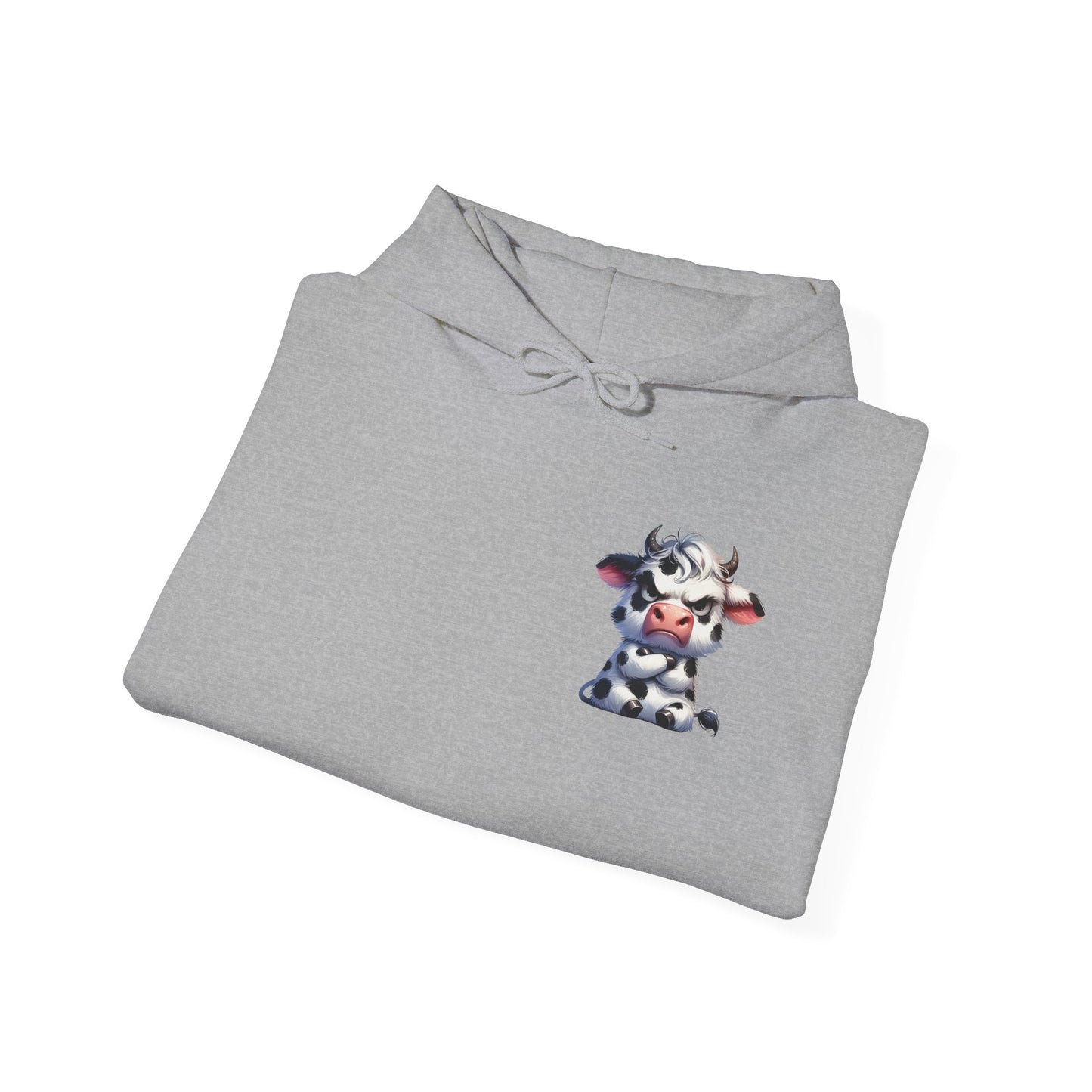 Cute Cow Graphic Hoodie, Cozy Sweatshirt for Animal Lovers, Perfect Gift for Birthdays, Farm-Themed Apparel, Unisex Fashion