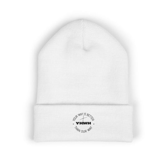 Embroidered Classic Cuffed Beanie - Stylish Winter Accessory, Unisex Knit Cap, Cozy Headwear for All Occasions, Perfect Gift for Him/Her